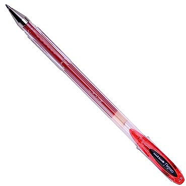 Uni-ball 323020 SigNo UM120 Gel Rollerball Pen 0.7mm Tip 0.5mm Line Red Ref 9001182 [Pack of 12]