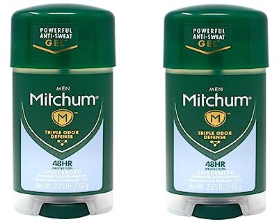 Mitchum Men Oxygen Odor Control Gel Antiperspirant Deodorant, Unscented, 2.25 Ounces