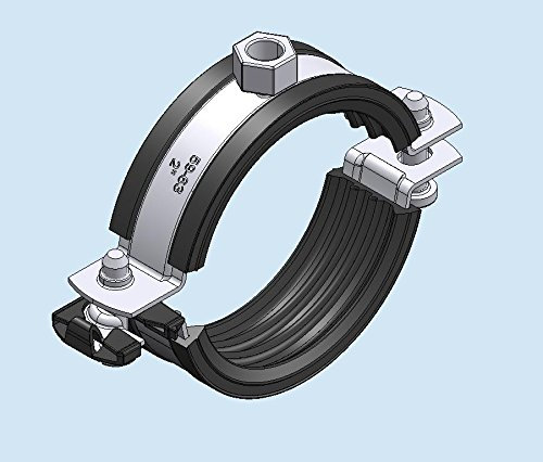 Standardrohrschelle CLIC Top 59-63mm M8 f.Stahl/Met./Abfl.rohr