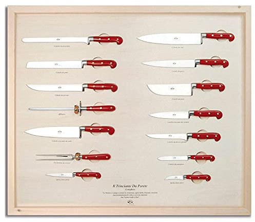 Coltellerie Berti - Il Trinciante da Parete - Completo - Set coltelli cucina forgiati