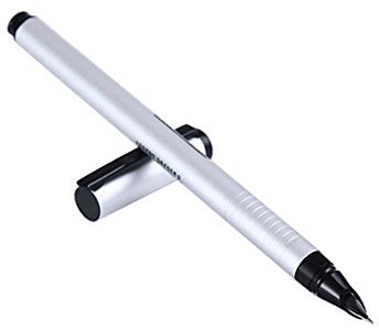 Abcsea Held 1303 Extra Feine Spitze Füllfederhalter Mit Stift Tasche - Silber