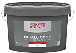 Schöner Wohnen Trendstruktur Metall-Optik glänzend silber 1L
