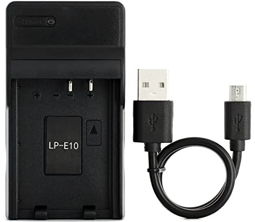 LP-E10 USB Cargador para Canon EOS 1100D, EOS 1200D, EOS Kiss X50, EOS Rebel T3 Cámara y Más
