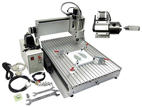GOWE Small CNC Wood Router Mini CNC Machine with 1.5KW Spindle, CNC Engraving Machine with Limit Switch for PCB Milling