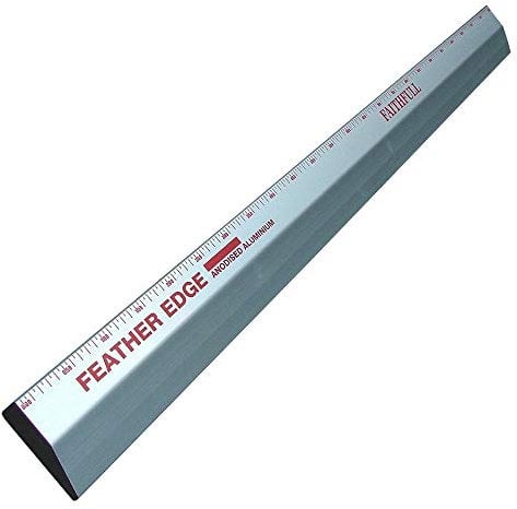 Faithfull FAIFE6 Aluminium Feather Edge/Straight Edge with Scale 1.8M (6ft)