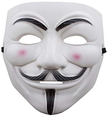 V wie Vendetta Maske Anonimus leichtgewichtigem Kunststoff