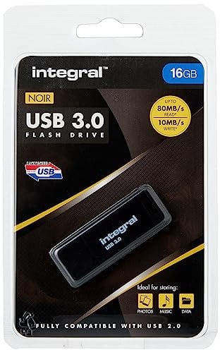 Integral Memory Noir 16 GB USB 3.0 Flash Drive