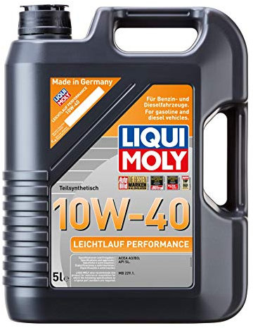 LIQUI MOLY Leichtlauf Performance 10W-40, 5 L, Technologie de synthèse Huile motrice, SKU: 2536, neutre