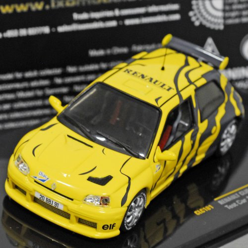 Renault Clio Maxi - Test Car 1995 - 1:43 - Auto - Modellauto - Kinder - Realistische Auto - Erwachsene Hobbyisten und Classic Car Enthusiasten - Unisex