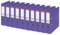 Esselte Ordner breit, DIN A4, 10er Pack, 7,5 cm Rückenbreite, Kunststoff-Ordner, Lila / Violett, Vivida, 811530