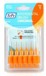 Tepe - 6 scovolini interdentali, 0,45 mm, colore: Arancione