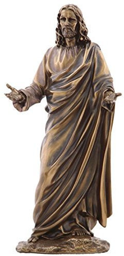 US 30,8 cm Jesus (Son of God) mit offenen Armen kalt gegossen Bronze Figur