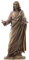 US 30,8 cm Jesus (Son of God) mit offenen Armen kalt gegossen Bronze Figur