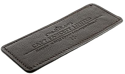 CAPTAIN FAWCETT Lederhülle für einklappbaren Bartkamm, Kamm-Etui, braun oder schwarz, für Männer