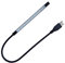 DZYDZR Portable USB Lampada LED Dimmerabile, USB 5V 1W Touch Switch Flessibile 10 LEDs Bianco Lampada per Computer Portatile PC (Nero)