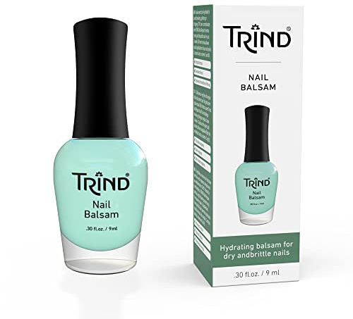 TRIND NAIL BALSAM - Balsamo Super Idratante per Unghie Secche e Fragili. Migliora la Crescita dell'Unghia. Contiene Biotina. Oil Free. 9ml Trasparente