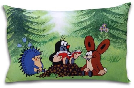 Trullala Kuschelkissen, der kleine Maulwurf, aus der ''Sendung mit der Maus'' Motiv: Vorleser 45 x 30 cm