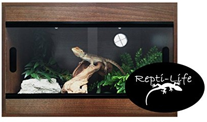 24x15x15 Inch Vivarium Flatpacked In Walnut, 2ft Viv By Repti-life