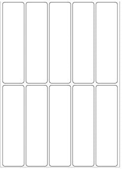 HERMA 2420 Vielzweck-Etiketten, 320 Stück, 20 x 75 mm, 10 pro Bogen, selbstklebend, Haushaltsetiketten zum Beschriften, matt, blanko Papier Klebeetiketten Aufkleber, weiß