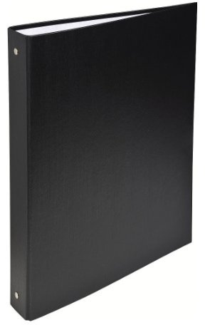 Exacompta 51371E 20er Pack Kunststoff-Ringbuch 4-O-Ring-Mechanik DIN A4 Füllhöhe 30 mm schwarz Organizer Ring-Ordner Hefter Plastikordner ideal für Büro und Schule