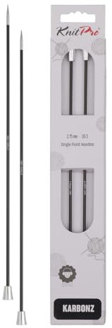KnitPro Karbonz Lange Nadeln 10 (25cm) | 2,75mm