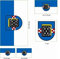 U24 Aufkleberbogen Bochum Aufkleber Set Flagge Fahne