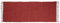 Relaxdays Flickenteppich rot 80 x 200 cm mit Fransen aus 100 % Baumwolle einfarbig, Fleckerlteppich, red