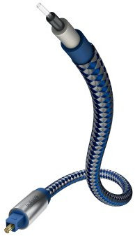 inakustik – 0041210 – Premium Optokabel | Für die Übertragung digitaler Audiosignale | 10m in Blau | Nylonleiter für max. Lichtleitfähigkeit - geschliffene Kabelenden reduzieren störende Lichtbrechungen