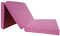 Natalia Spzoo – gemütliche Faltmatratze – Klappmatratze mit Schaumstoffkern & abnehmbarem Bezug – 3-teilige klappbare Schlafmatte 195 x 65 x 8 cm (Pink 1227-100% Polyester)