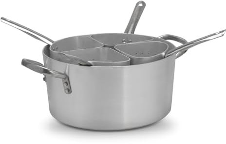 Pardini Casseruola Alluminio Media Quattro Spicchi 3 Pentole Cucina, Grigio, 40 cm