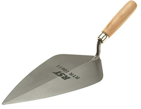 R.S.T. 106 London Pattern Brick Trowels Wooden Handle - 10in Wooden Handle