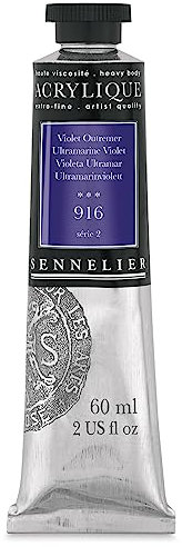 Sennelier Extra-Fine Artist Acryliques ultramarine violet 916 60 ml by Sennelier