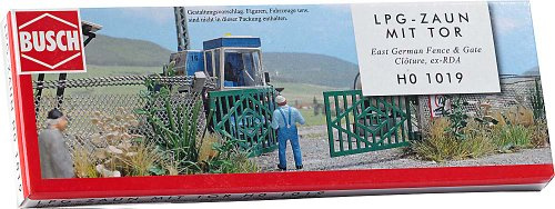 Busch Environnement - BUE1019 - Modélisme Ferroviaire - Portail d'accès avec Mats et Treillis