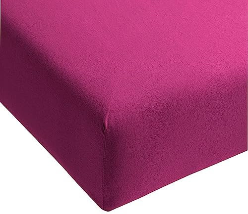 Bassetti Spannbettlaken Uni Einfarbig Fuchsia 90x190-100x220