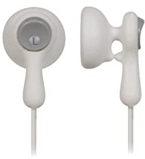 Panasonic RP-HV41E-W - Button Headphones with In-Ear Cable (Headphone Stereo Sound for Mobile, MP3/MP4, Comfortable Fit Design, 9 mm Neodymium Magnet, 105 dB Sound Pressure) White