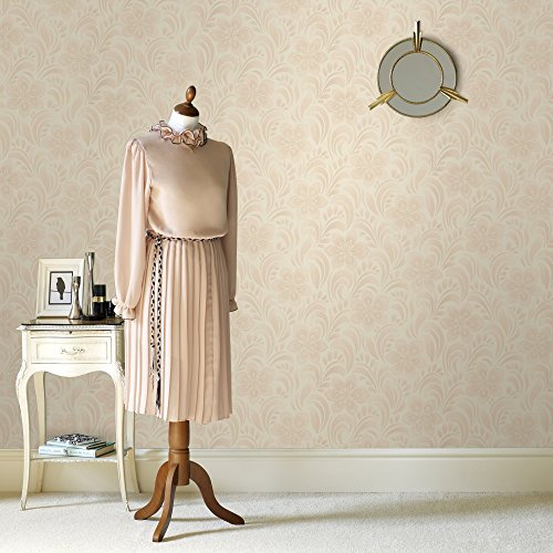 Superfresco Easy Jacquard Floral Cream Wallpaper (was £23)