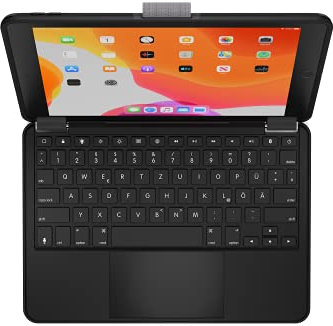 Brydge Tastiera wireless 10.2 MAX+ QWERTZ con custodia e trackpad per iPad (7a 9a generazione)