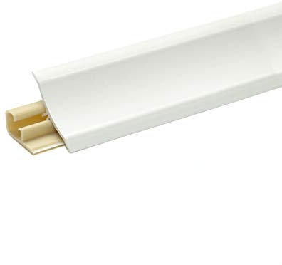 DQ-PP 2,5m WINKELLEISTE – Weiss – 23 x 23mm – PVC – GRATIS Schrauben – Küchenleiste Arbeitsplatte Abschlussleiste Leiste Küche Küchenabschlussleiste Wandabschlussleiste Tischplattenleiste