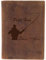 Greenburry Leder-Ausweismappe mit Petri Heil Motiv - Leder Angelausweis-Mappe - 16,5x12cm