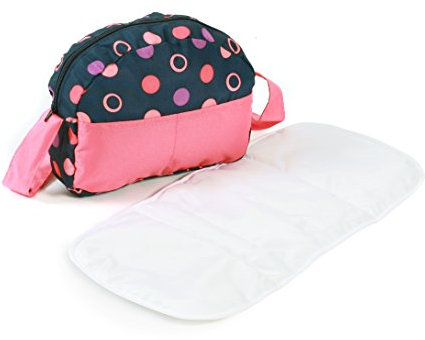 Bayer Chic 2000 - Wickeltasche für Puppen, Puppenwickeltasche, Puppenzubehör, Puppentasche, Corallo
