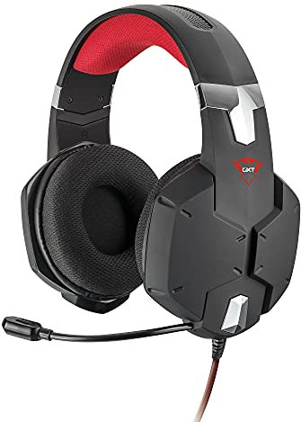 Trust Gaming GXT 322 Carus Auriculares Gamer con Micrófono Flexible y Diadema Ajustable, Cable de 1 m, para PS4, PS5, PC, Nintendo Switch, Xbox One, Xbox Series X - Negro