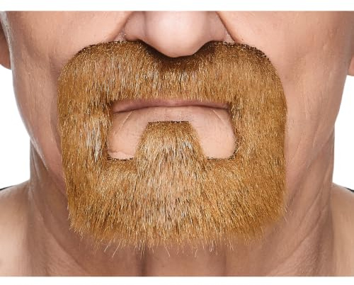 Mustaches Selbstklebender On Bail Falscher Bart, Neuheit, Falsche Gesichtsbehaarung, Kostümzubehör für Erwachsene