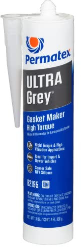 Permatex 82195-6PK Ultra Grey Starr High-Torque RTV Silikon-Dichtungsmacher – 12 oz (6 Stück)