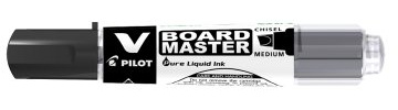 PILOT Whiteboard-Marker V BOARD MASTER, Keilspitze, schwarz VE = 1