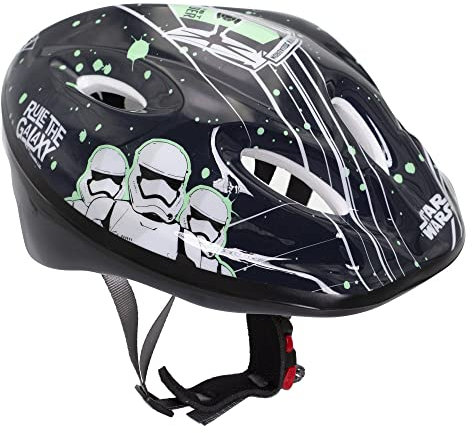 Disney Jungen Stra Wars Fahrradhelm, Mehrfarbig, 52-56 cm Kopfumfang EU