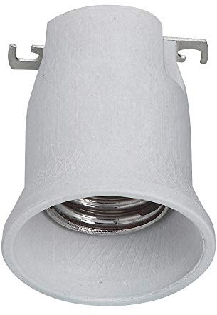 Legrand 060180 E40 Douille en Porcelaine pour Éclairage Public Monobloc avec Frein de Culot