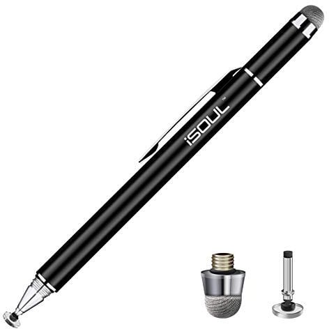 iSOUL Stylus Pens for Touch Screens, Stylus Pen for iPad, Tablet Stylus Pencil, High Sensitivity & Fine Point Universal Touch Pen for Android iPhone Samsung Galaxy iPad Pro Air and All Devices