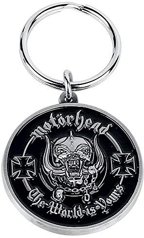 Motorhead Porte-clés Standard : Le Monde est Jeune, Noir, Taille Unique