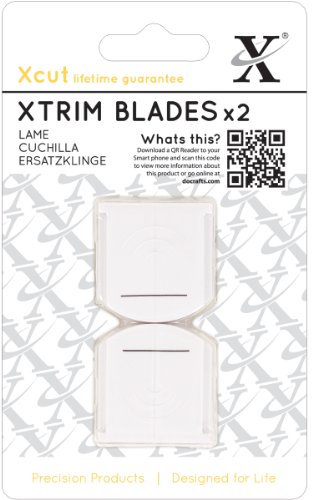 Xcut 13 Xtrim Replacement Straight Blades 2 Pieces For Rotary Paper Trimmer Cutter, Craft, Paper Trimmer For Paper Craft