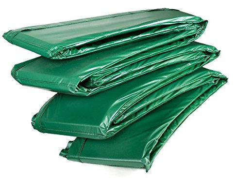 Ampel 24 Trampolin Randabdeckung Deluxe Ø 427 bis 430 cm, passend für Außennetz, Dicker Schutzrand reißfest und beständig, Federabdeckung grün